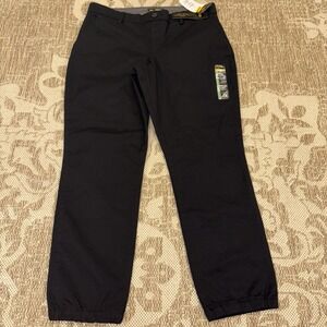 Lee Pants Womens Size 12 Medium Black Tapered Jogger Mid Rise Ultra Lux NWT